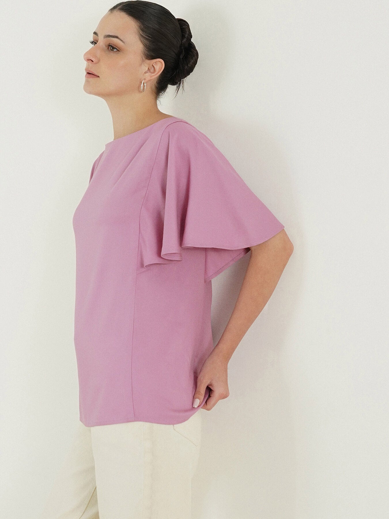 Boat Neck Top - Lavender