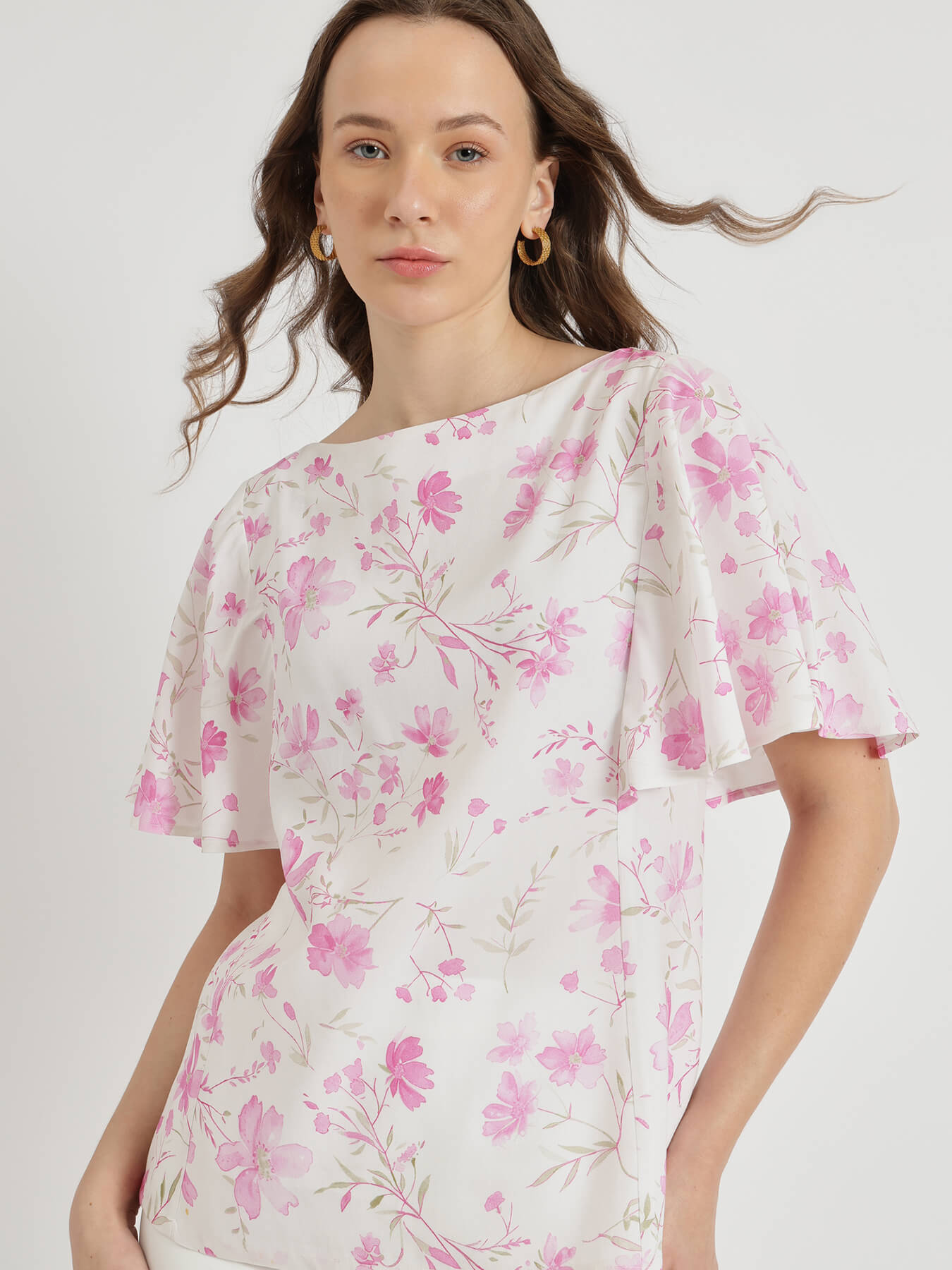 Floral Top - White