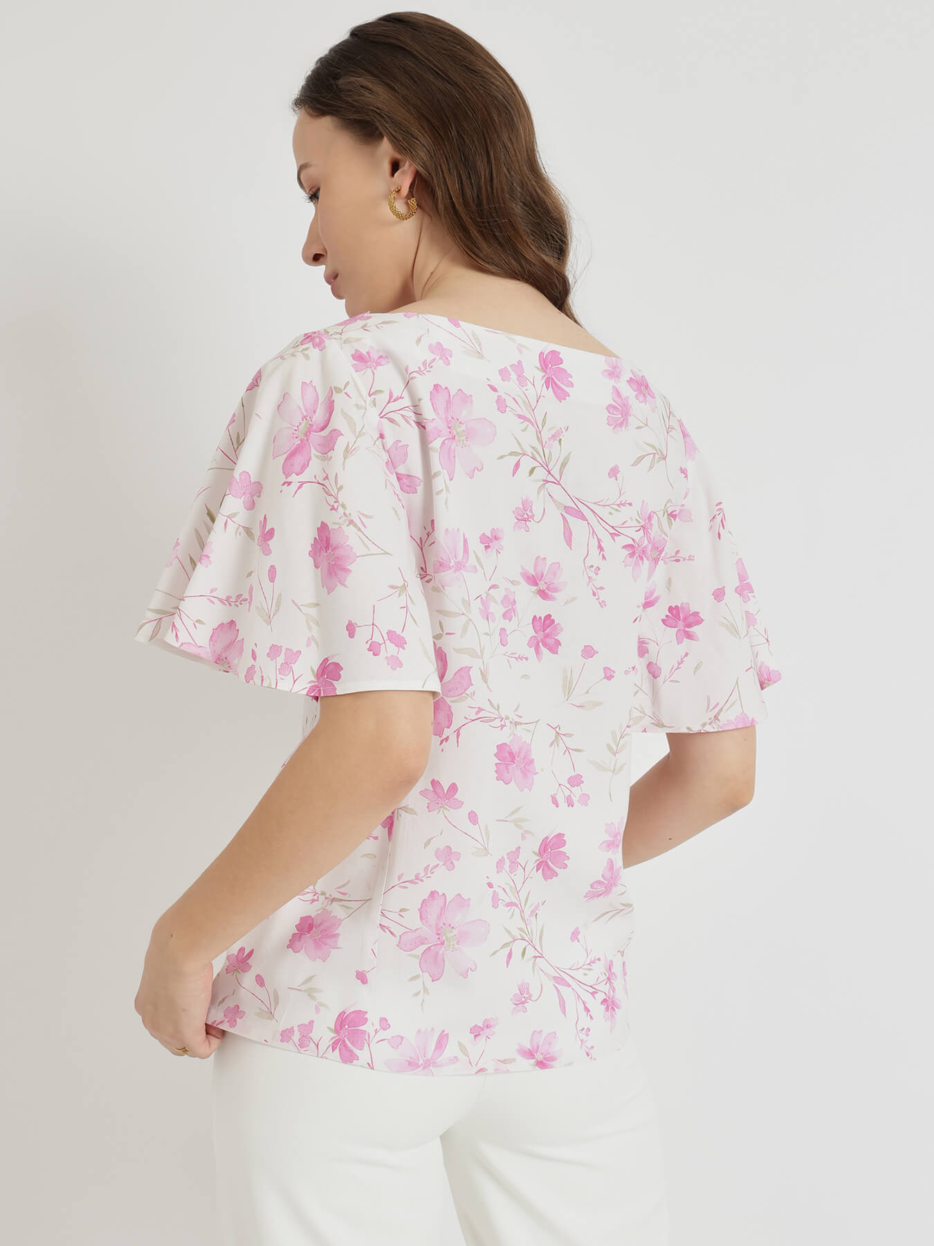 Floral Top - White