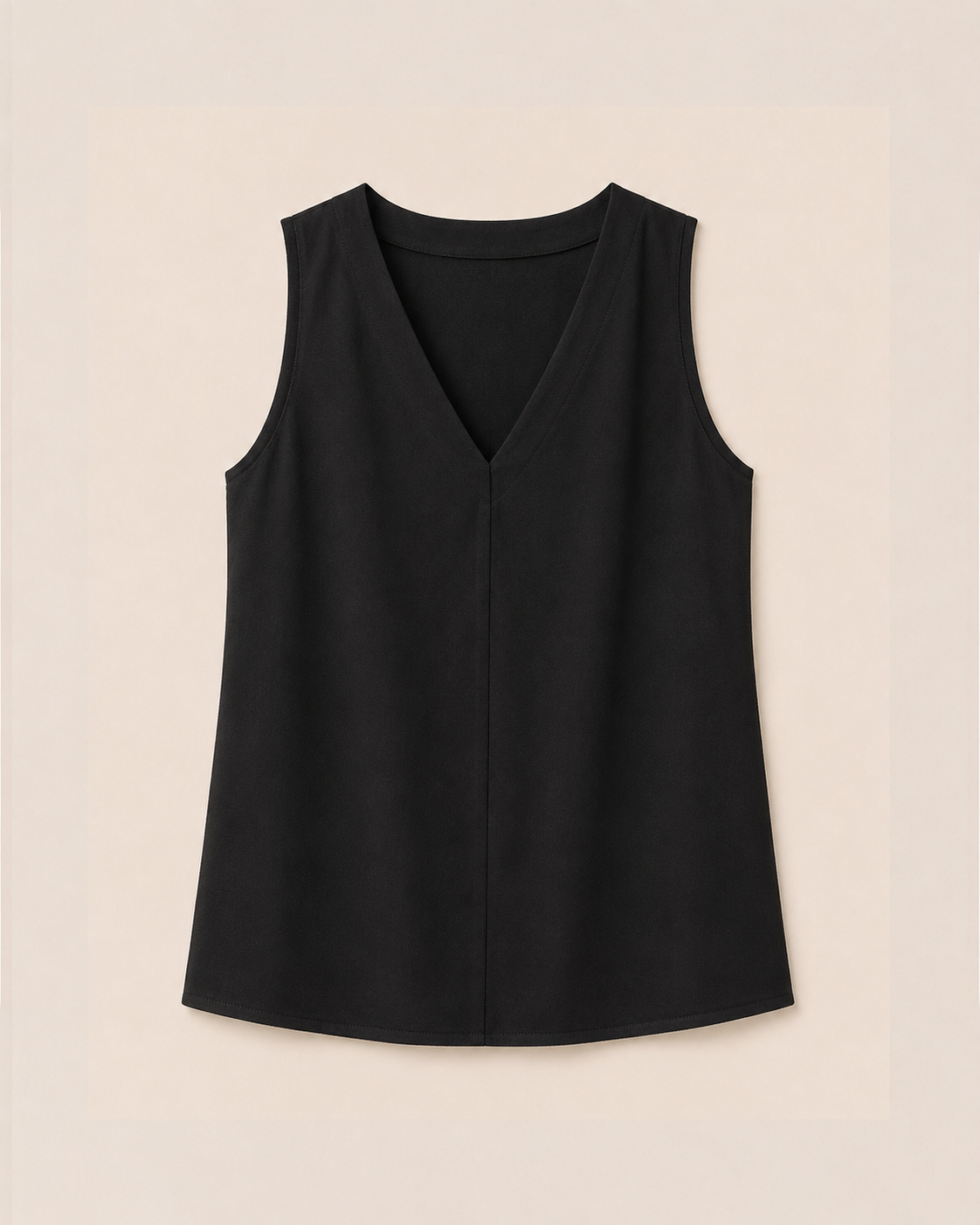 Cotton Halter Top - Black