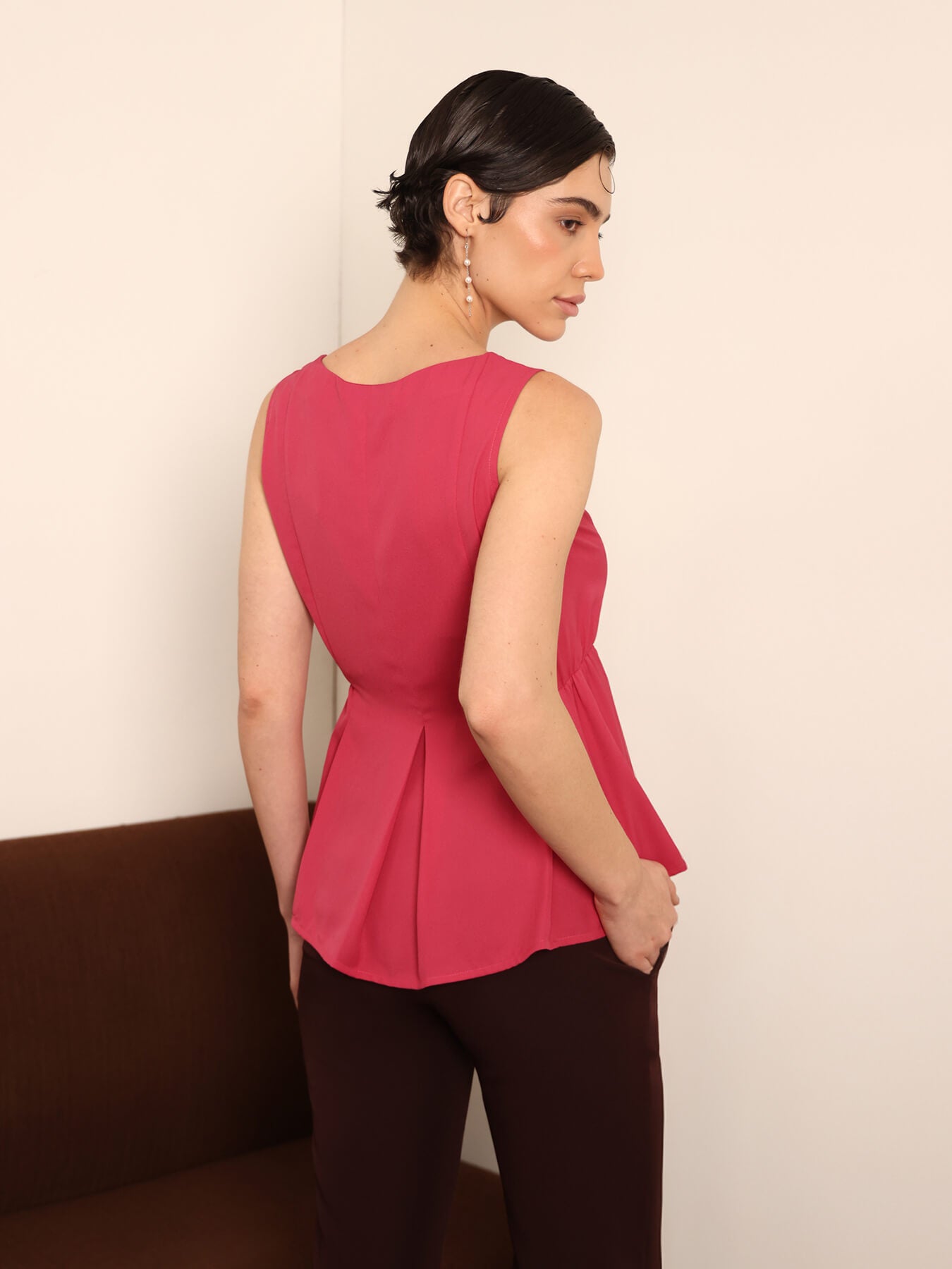 Peplum Top - Pink