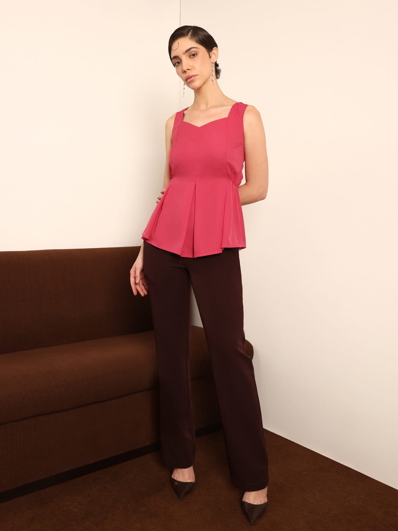Peplum Top - Pink