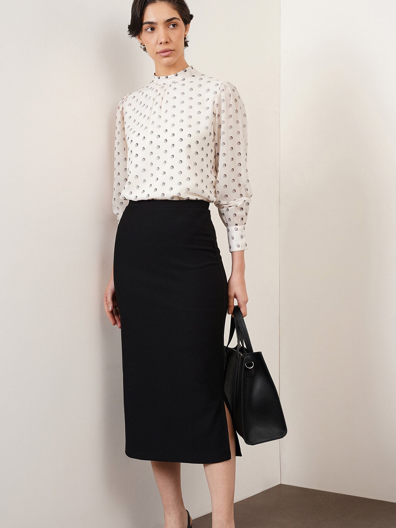 Polka Dot Top - Off White