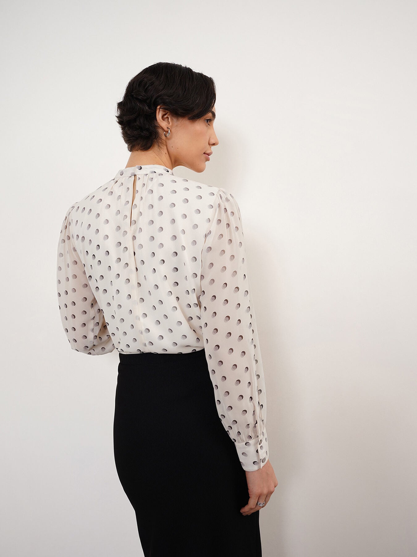 Polka Dot Top - Off White