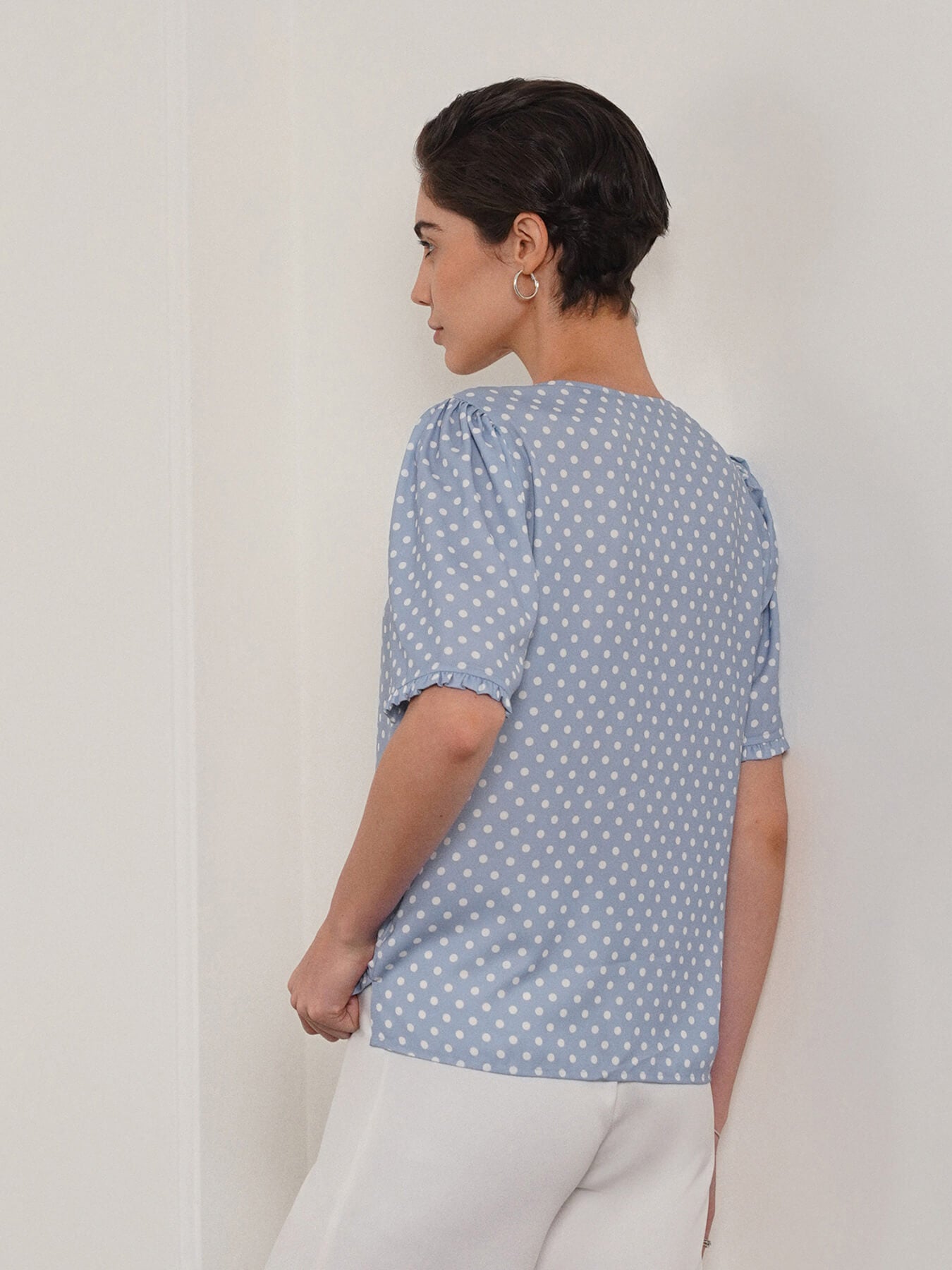 Polka Dot Top - Blue