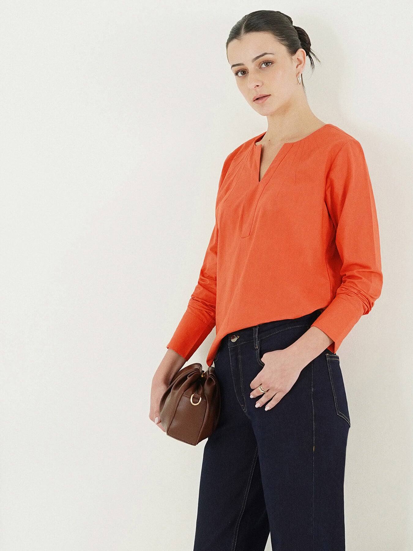 Pure Cotton Top - Rust