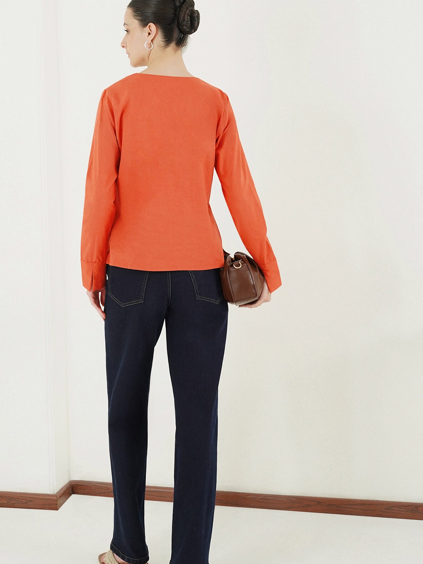 Pure Cotton Top - Rust