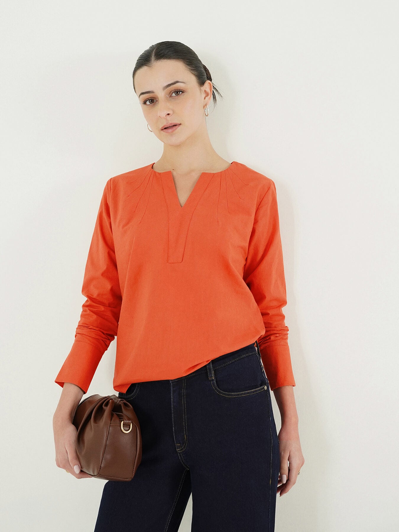 Pure Cotton Top - Rust