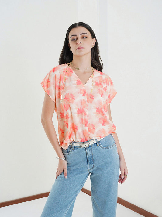 Floral Top - Off White
