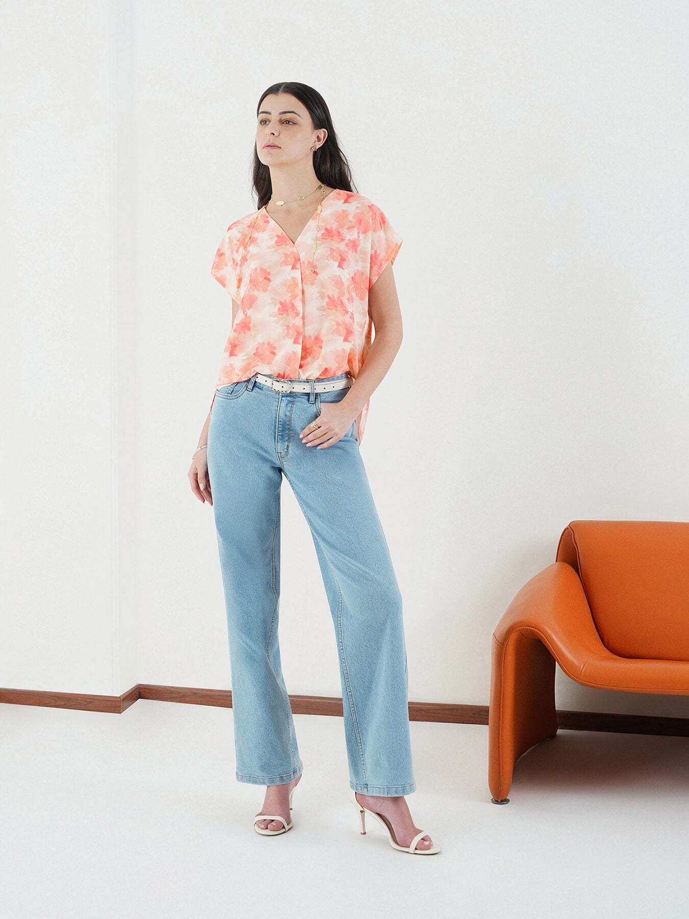 Floral Top - Off White