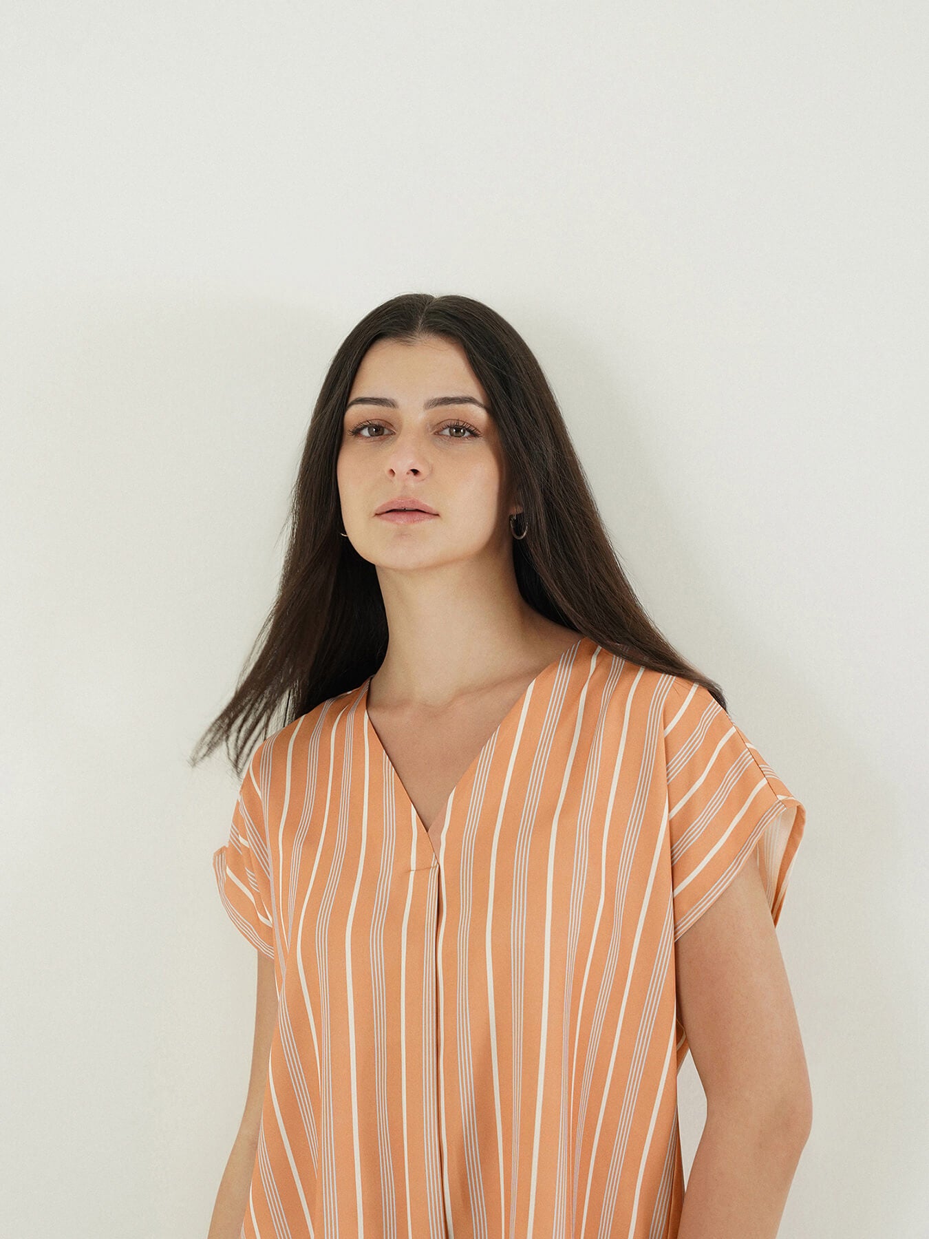 Striped Top - Peach