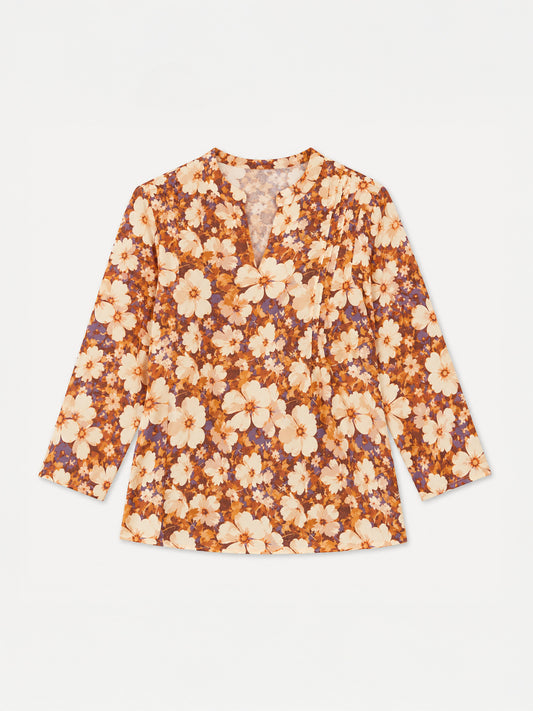 Floral Top - Orange