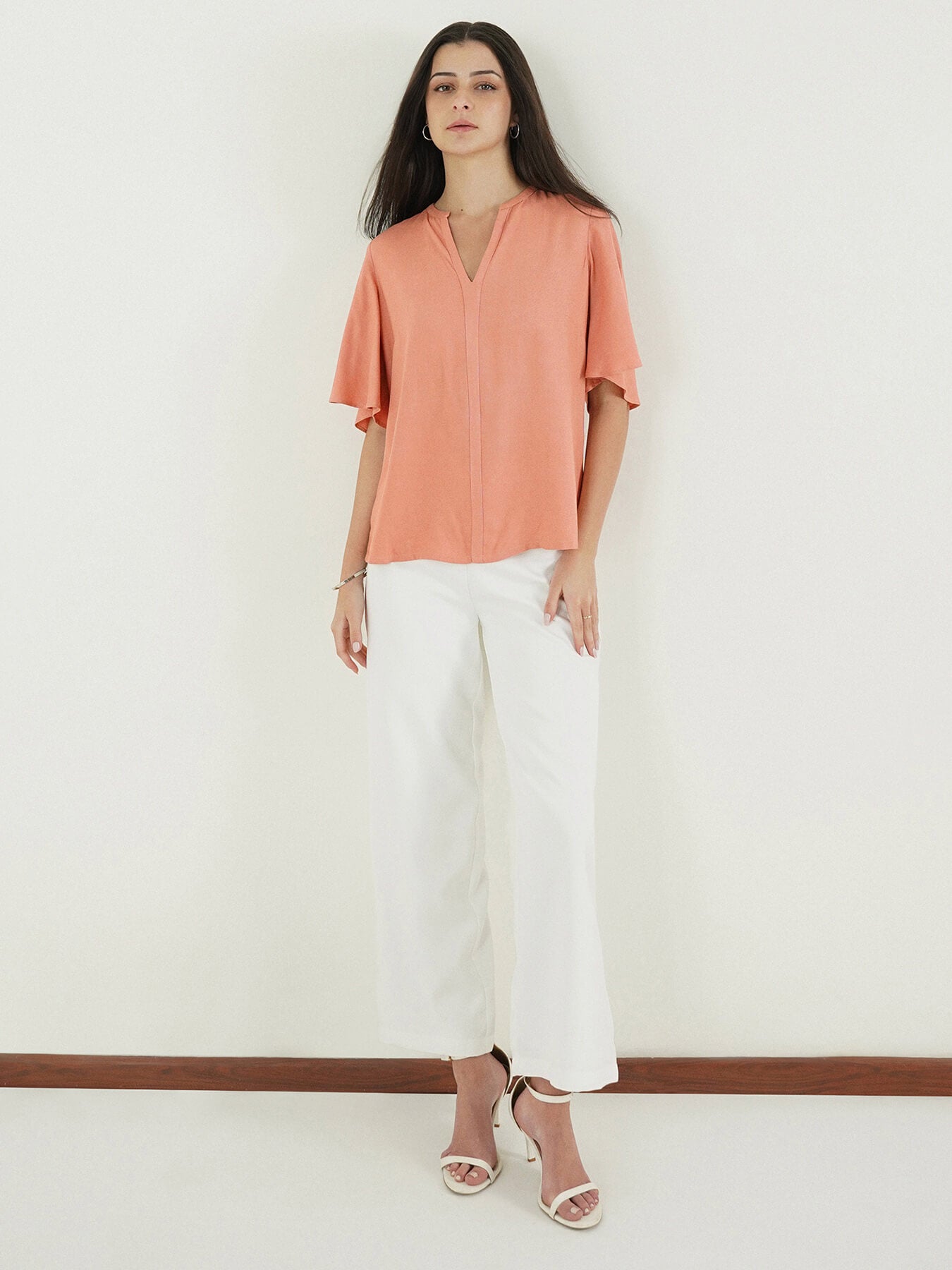 Viscose Top - Peach