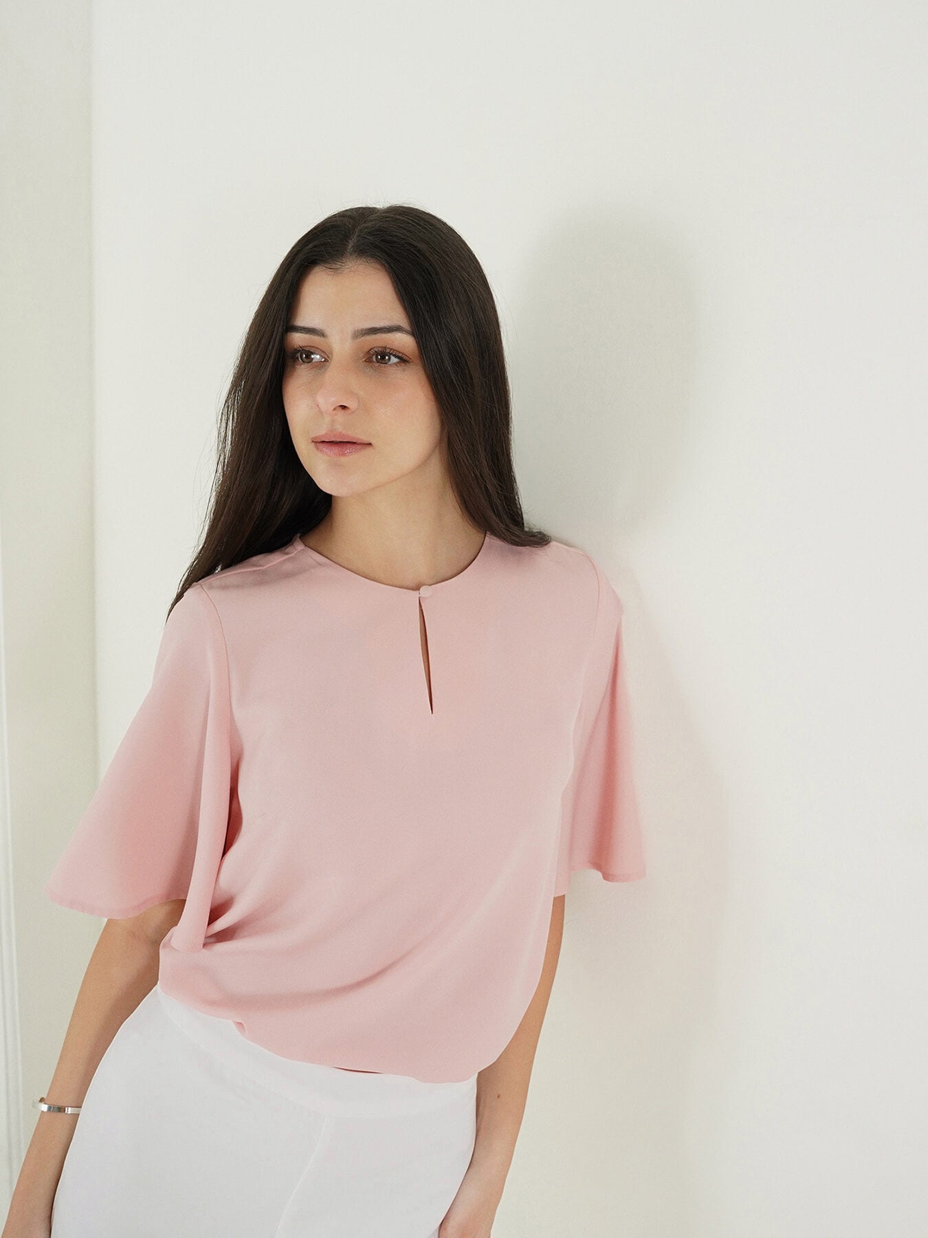 Round Neck Top - Pink