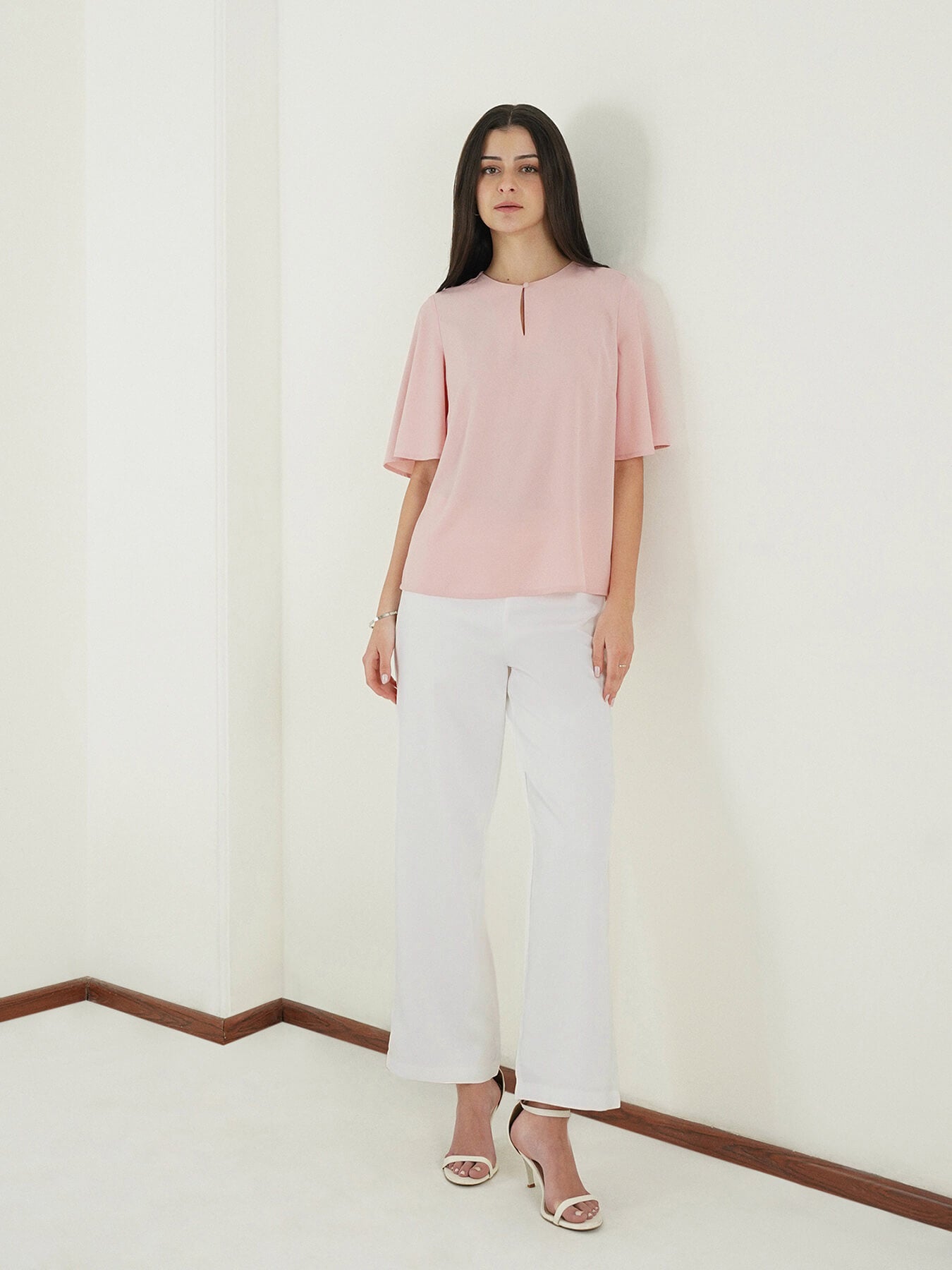 Round Neck Top - Pink