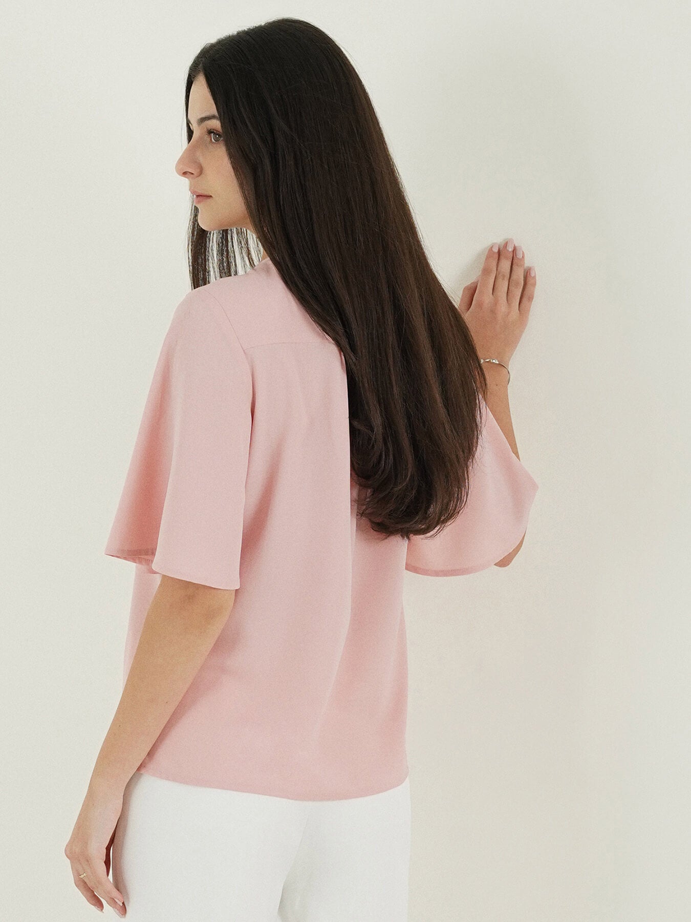 Round Neck Top - Pink