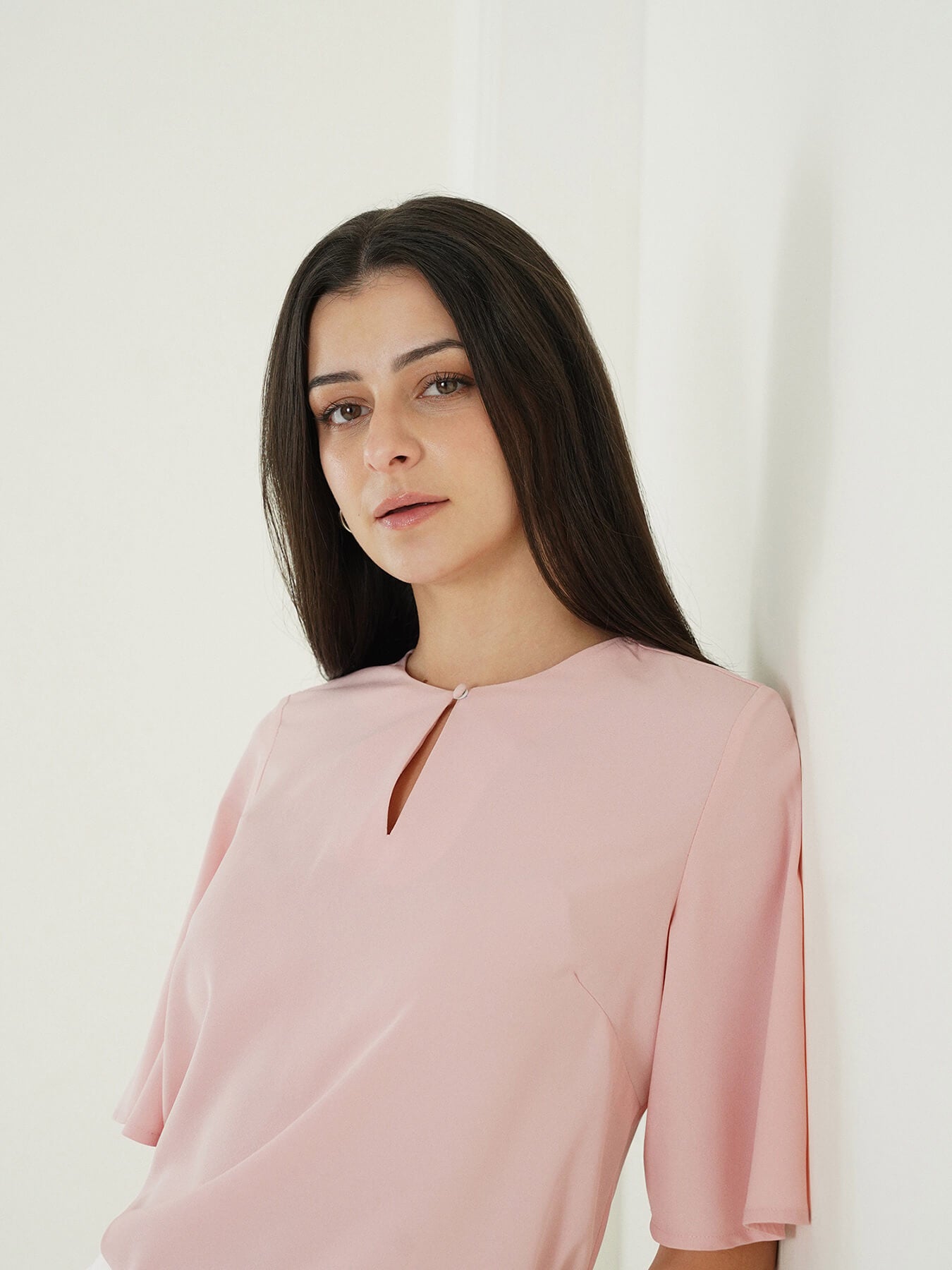 Round Neck Top - Pink