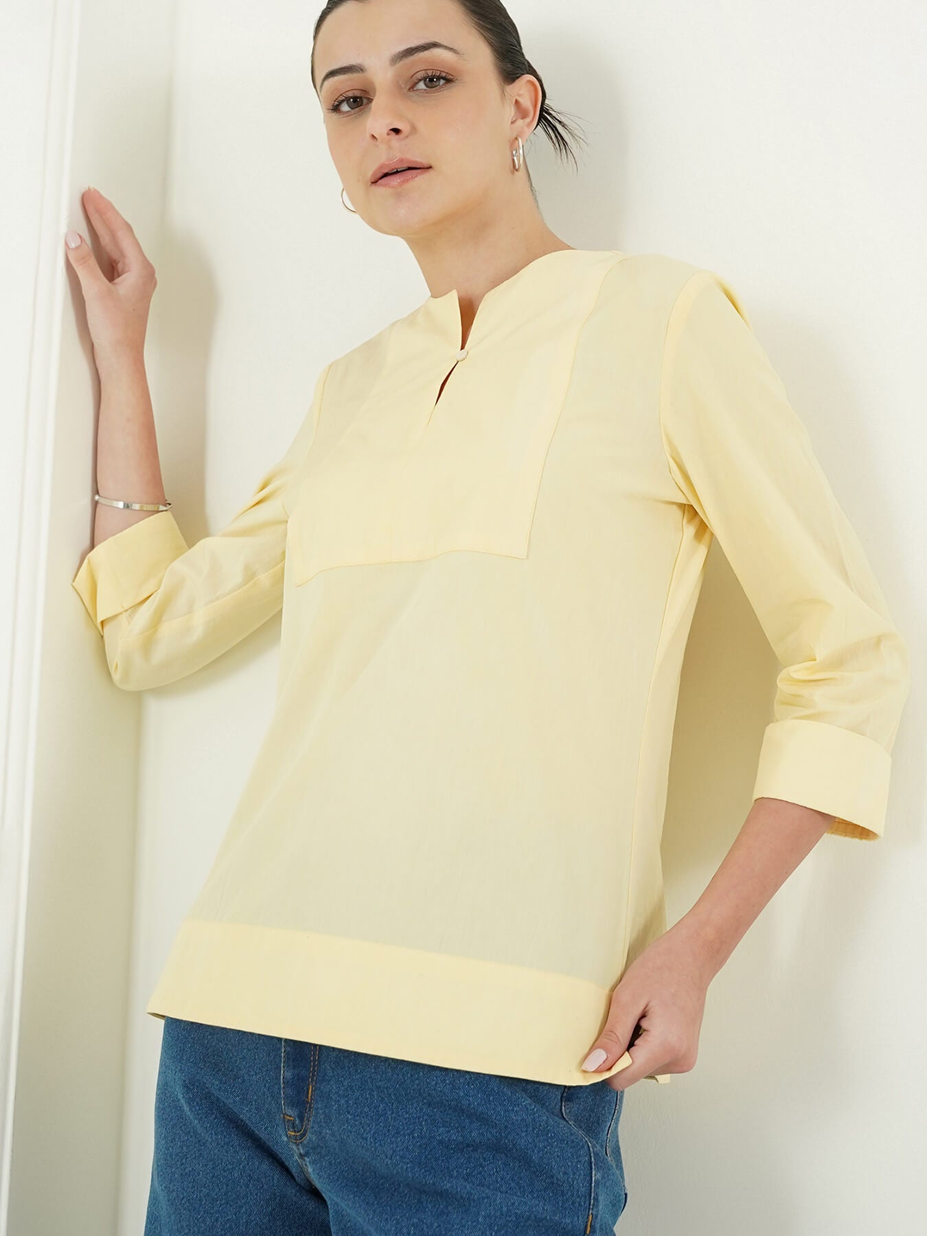 Pure Cotton Top - Yellow