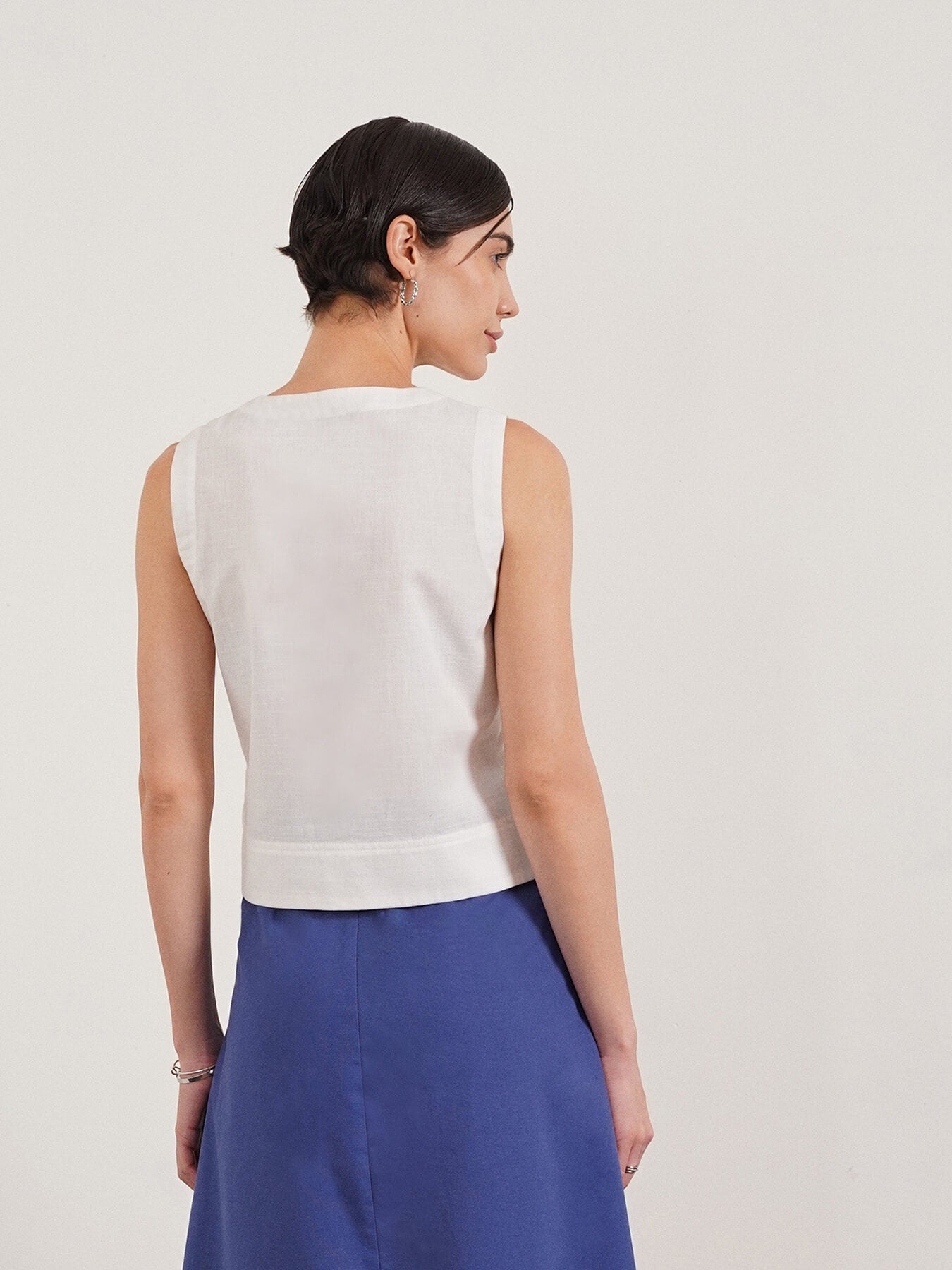 Pure Cotton Top - Off White