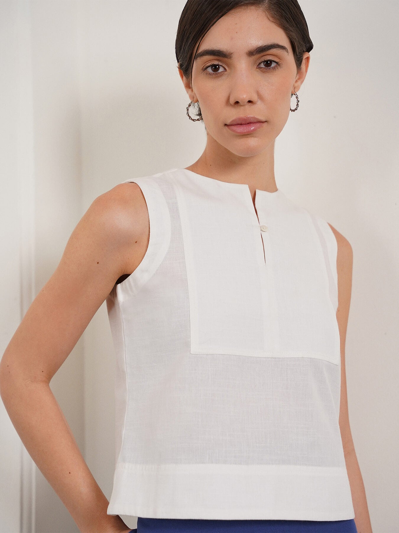 Pure Cotton Top - Off White