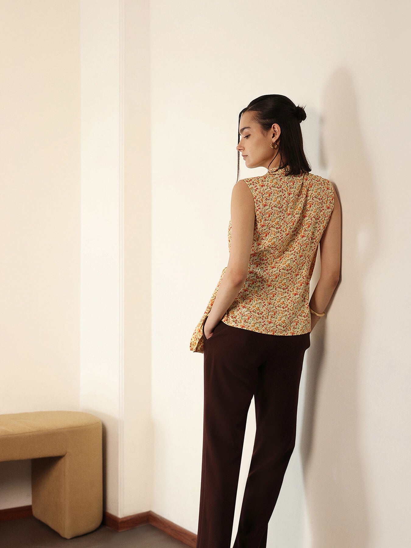 Viscose Wrap Top - White