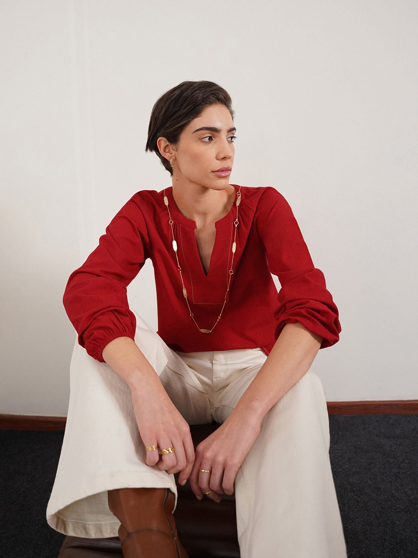 Pure Cotton Top - Red