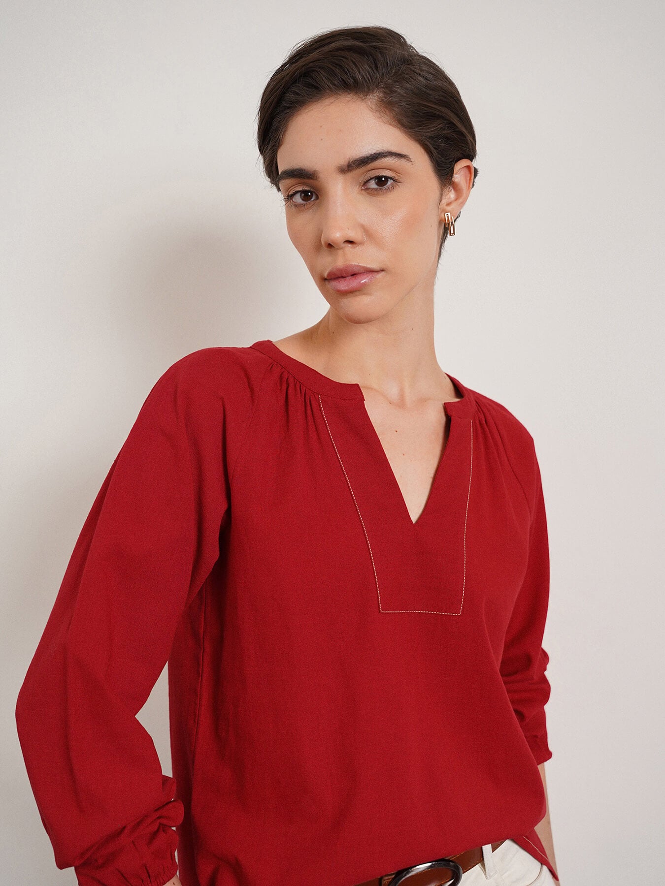Pure Cotton Top - Red