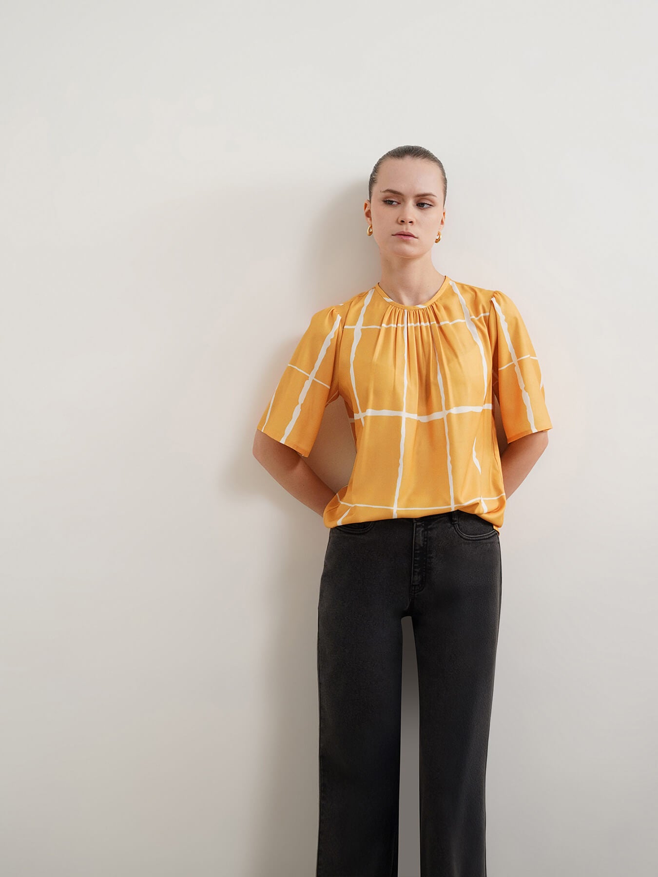 Checkered Top - Yellow