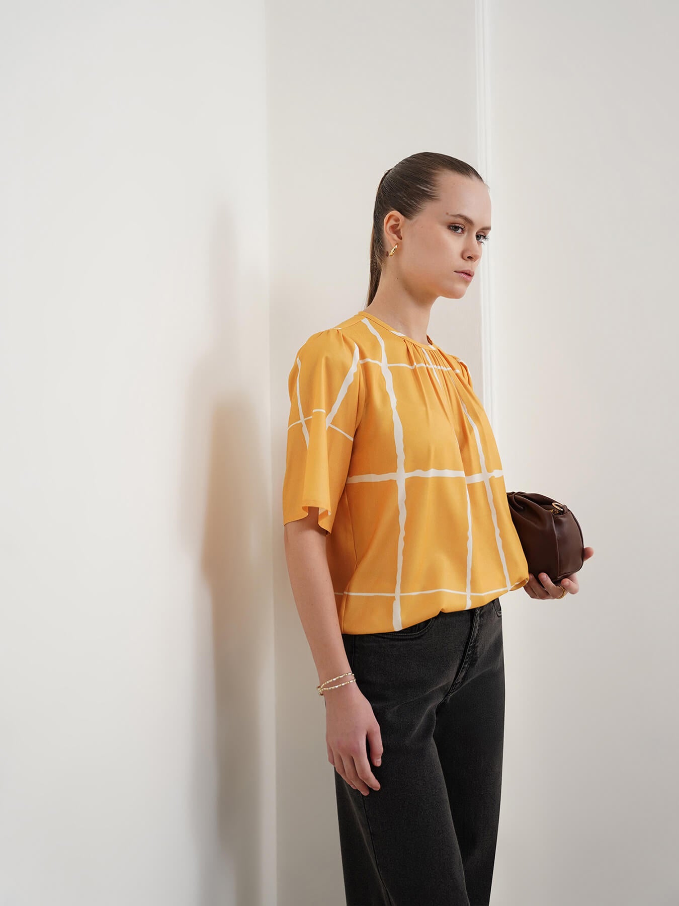 Checkered Top - Yellow