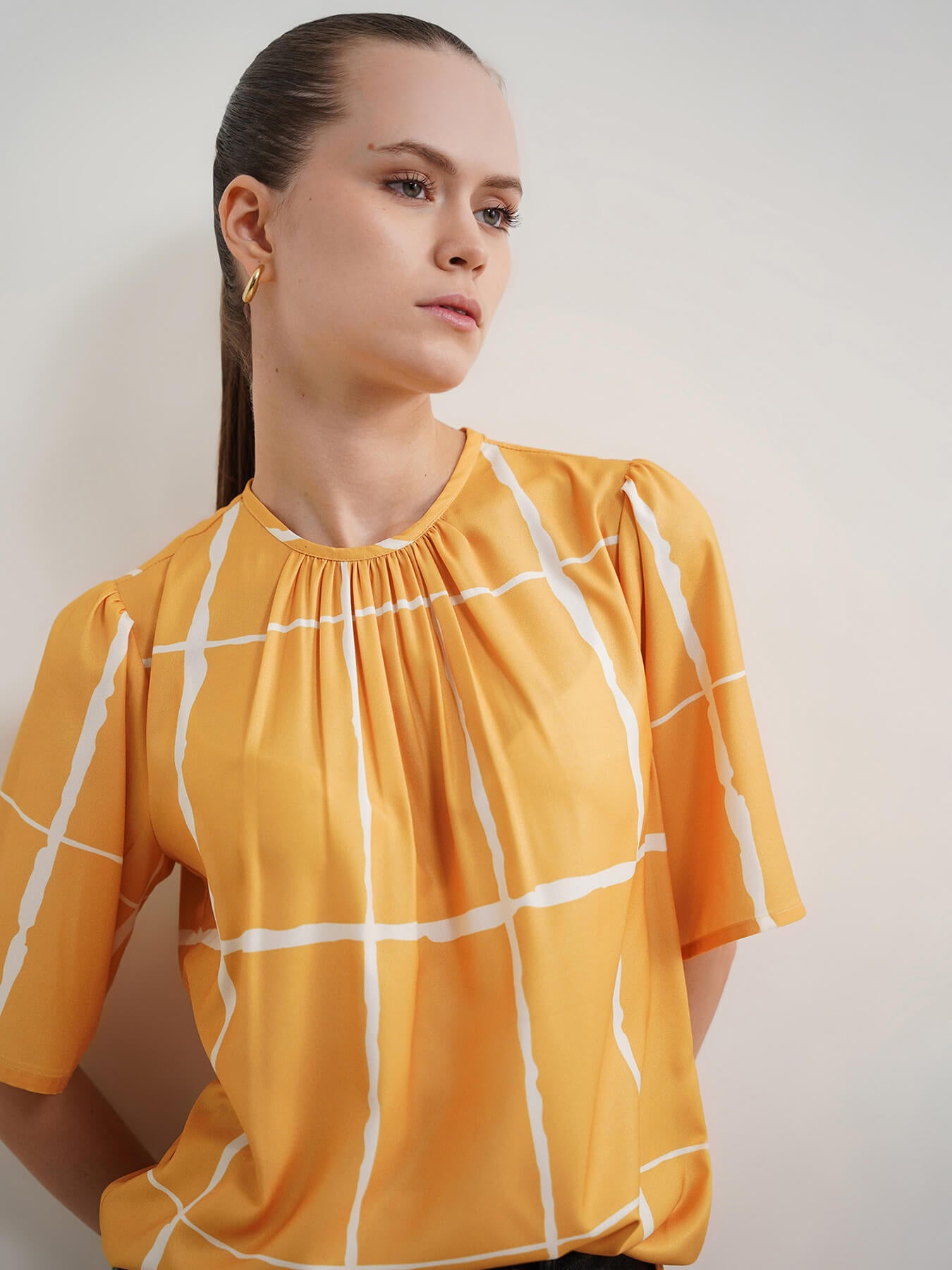 Checkered Top - Yellow