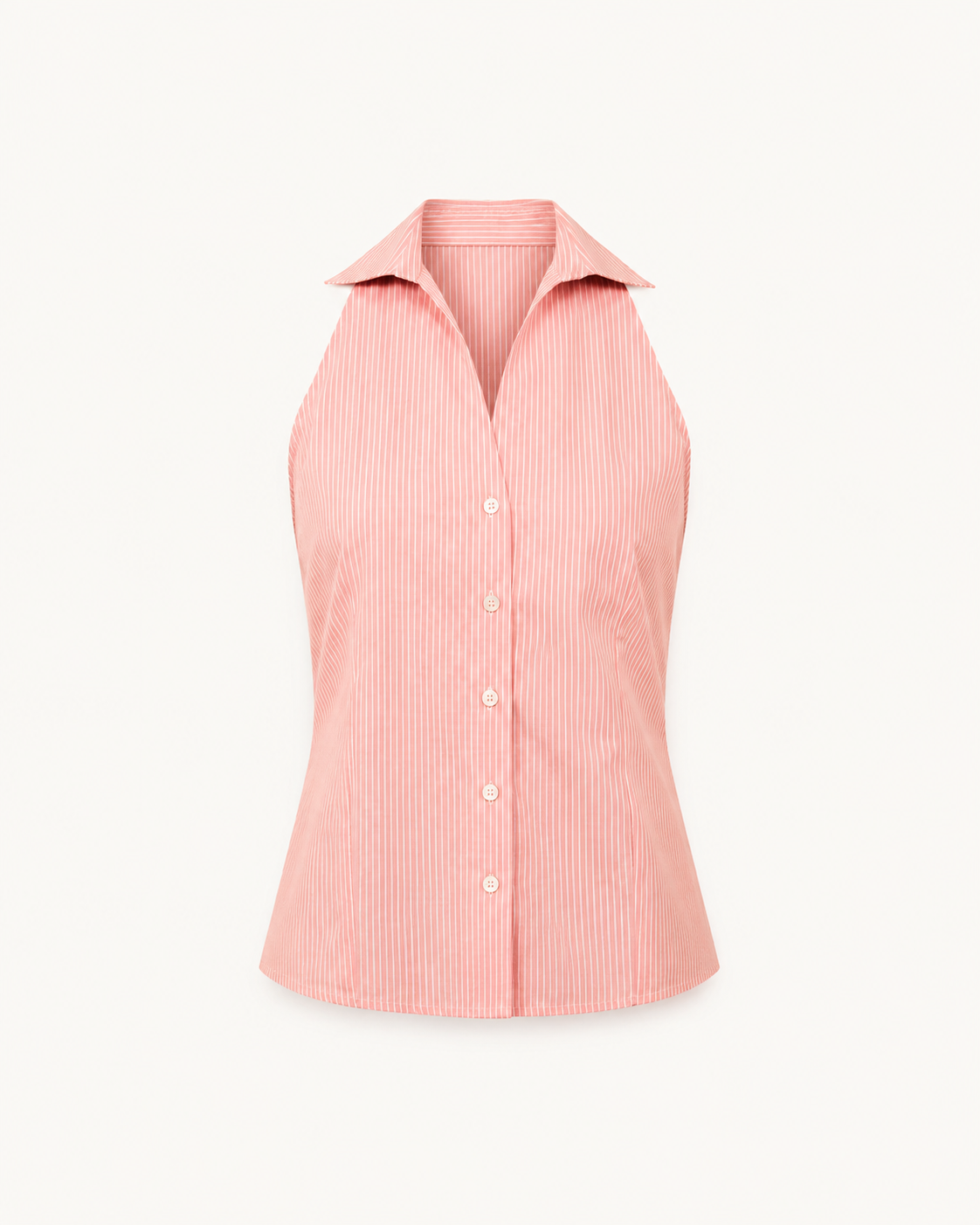 Striped Collared Top - Red