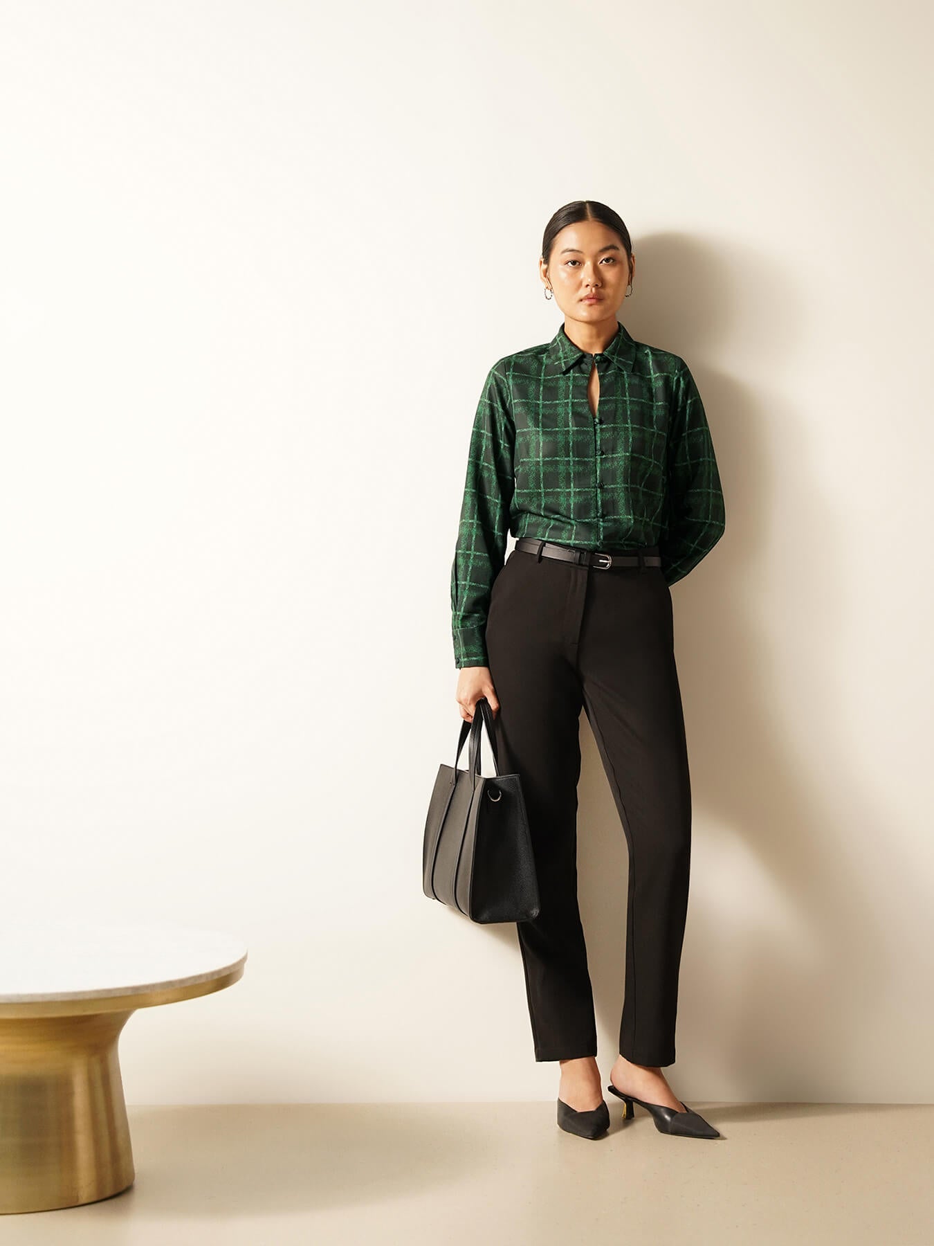 Checkered Shirt - Dark Green