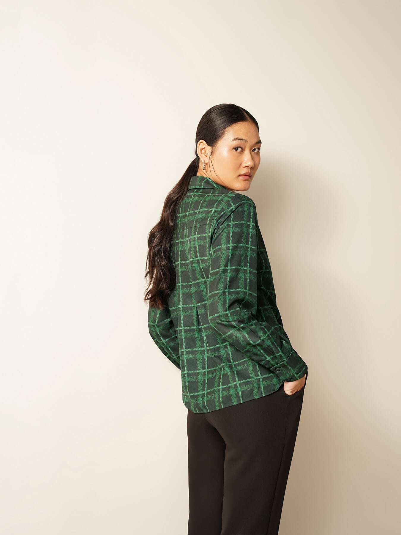 Checkered Shirt - Dark Green