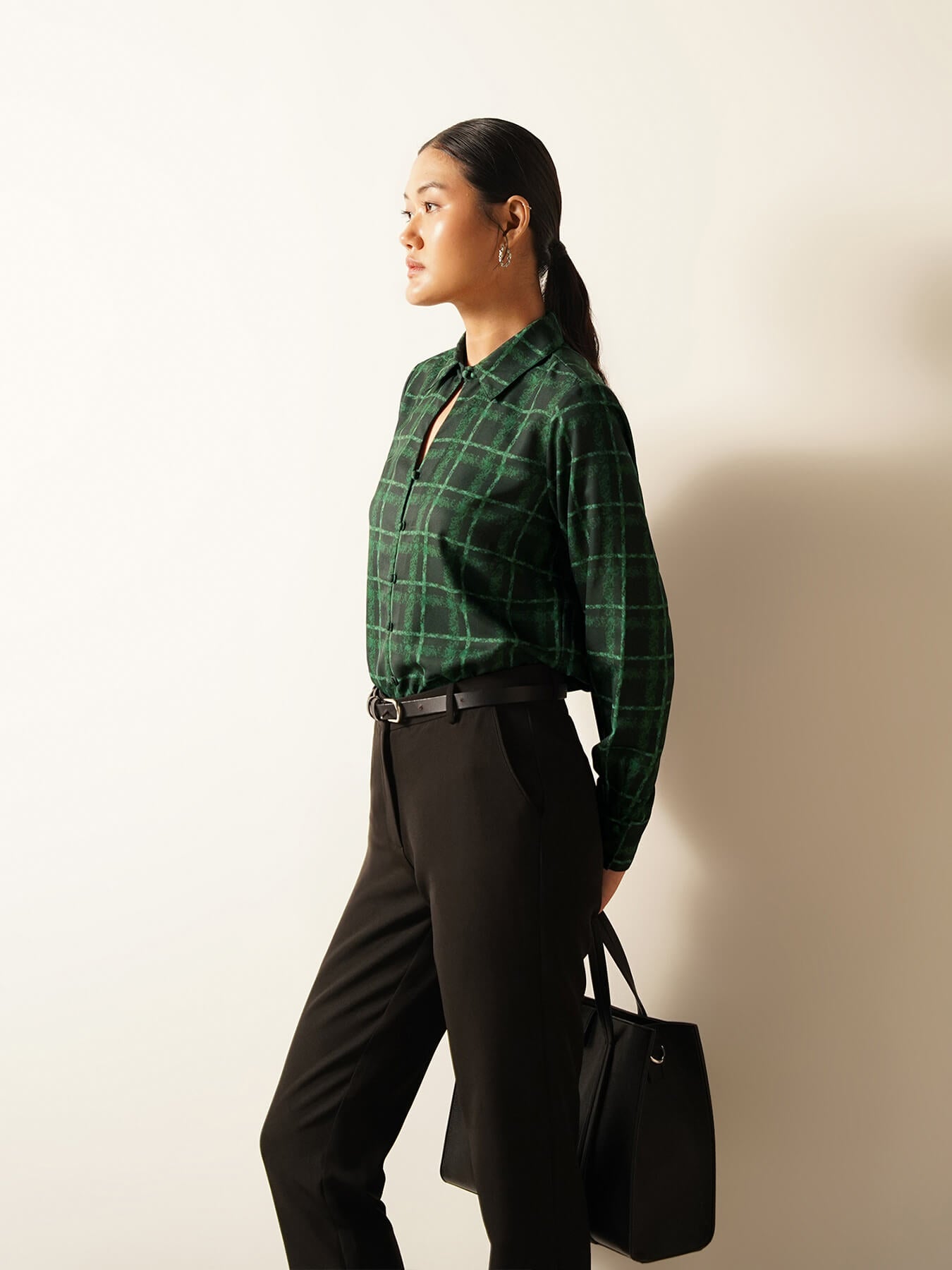Checkered Shirt - Dark Green