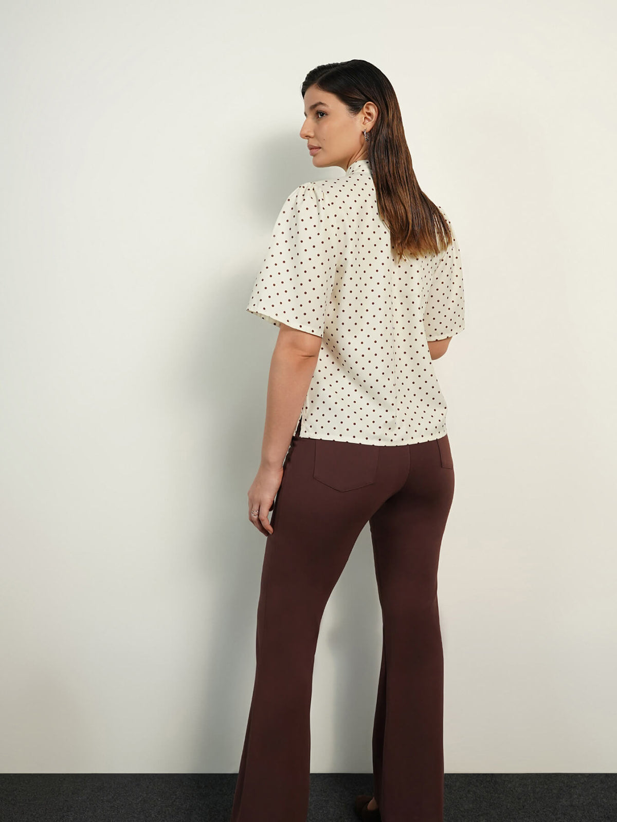 Polka Top - Off-white