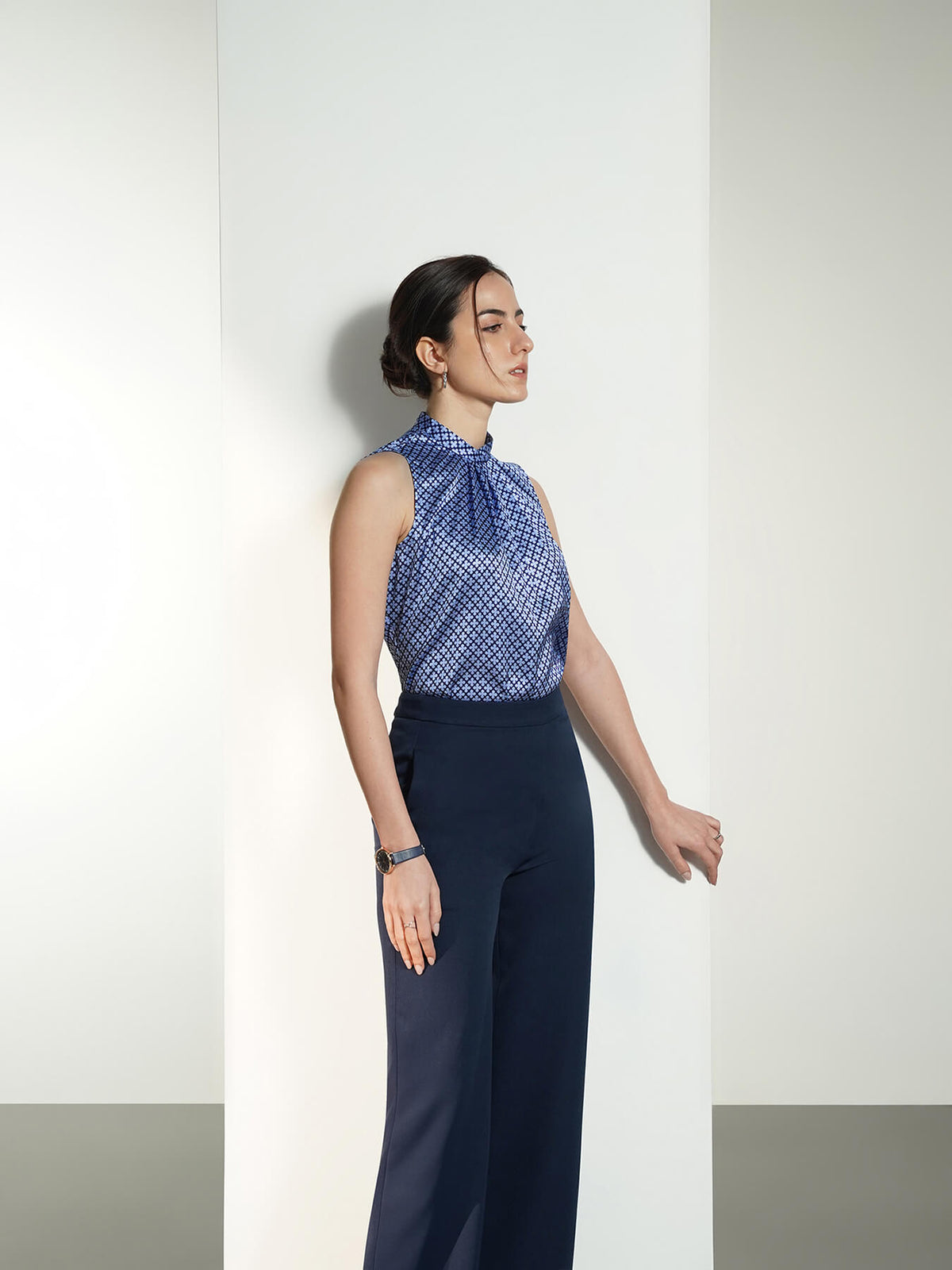Satin Top - Blue