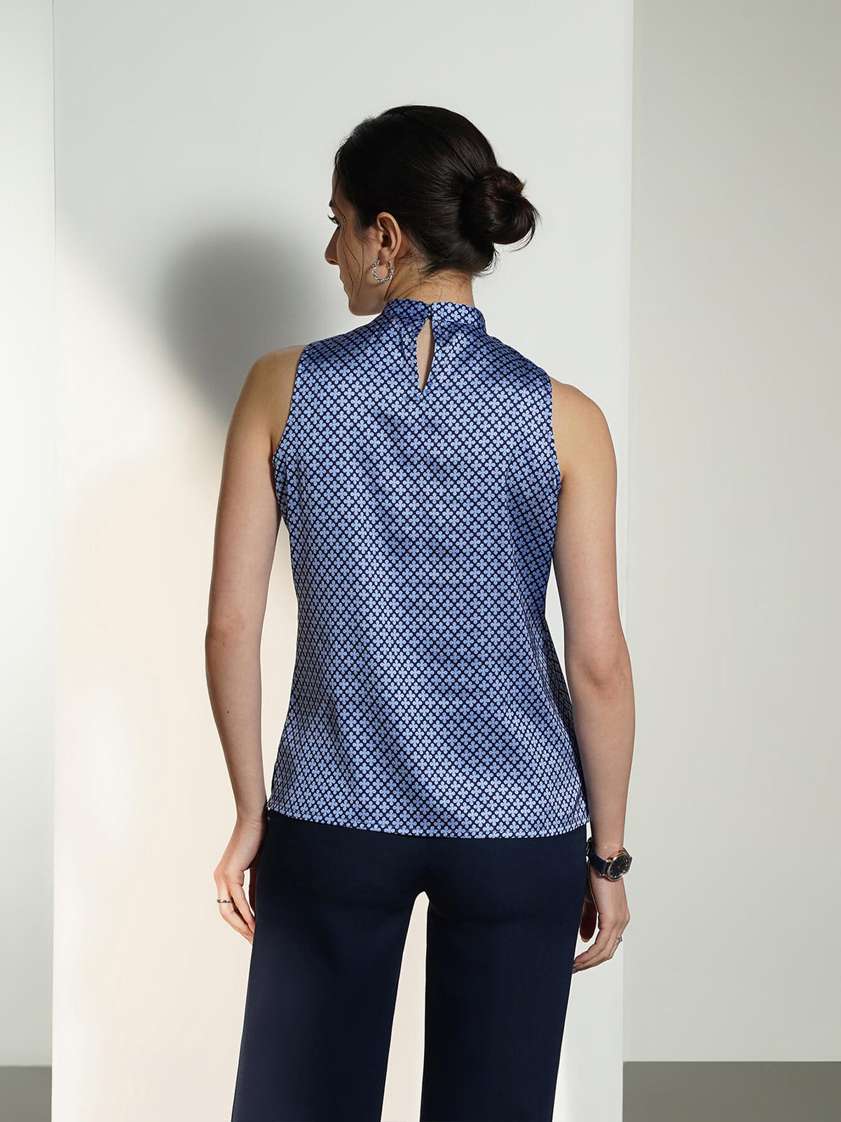 Satin Top - Blue