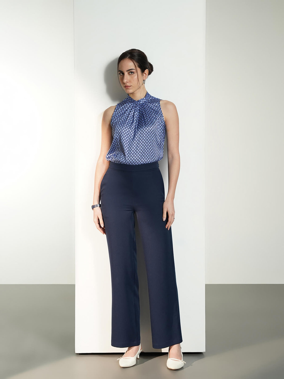 Satin Top - Blue