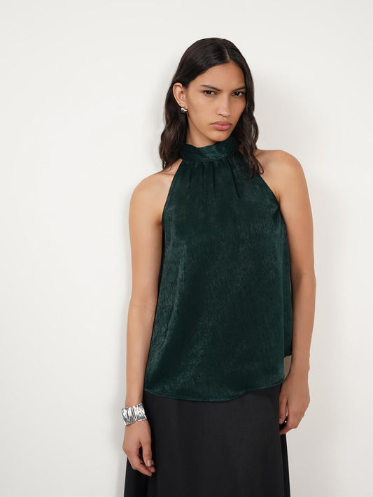 Halter Neck Top - Green