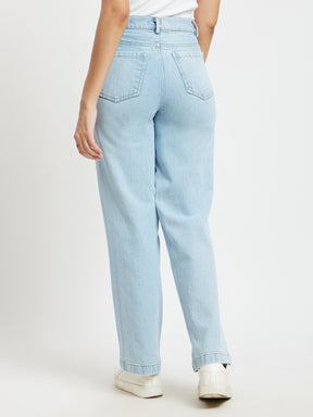 Wide Legged Jeans - Ice Blue
