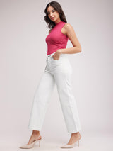 Wide Legged Jeans - White