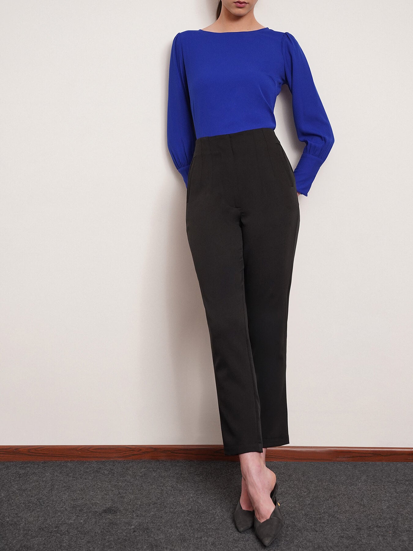 High Waist Trouser - Black