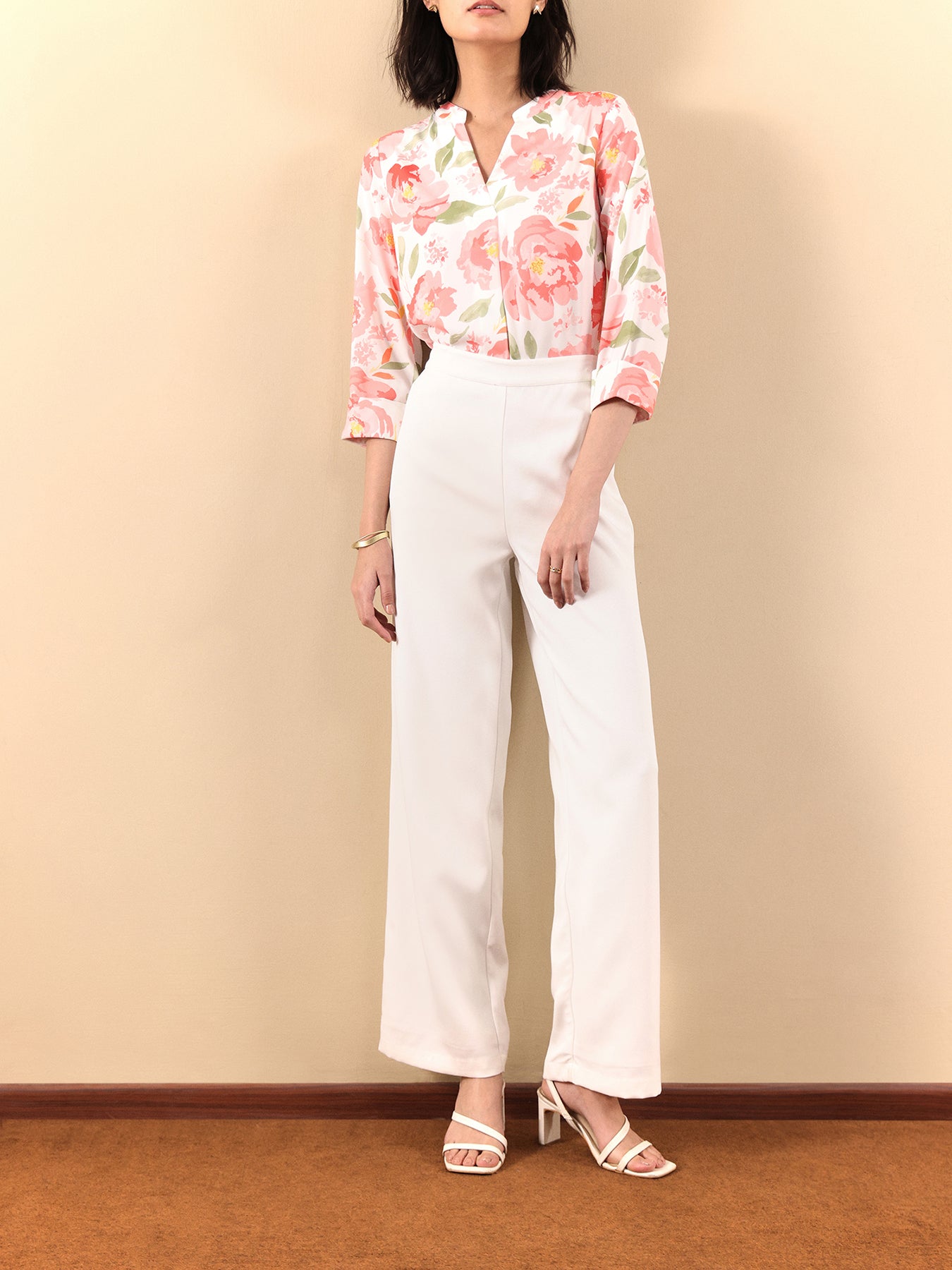 Wide Leg Pants - Off White