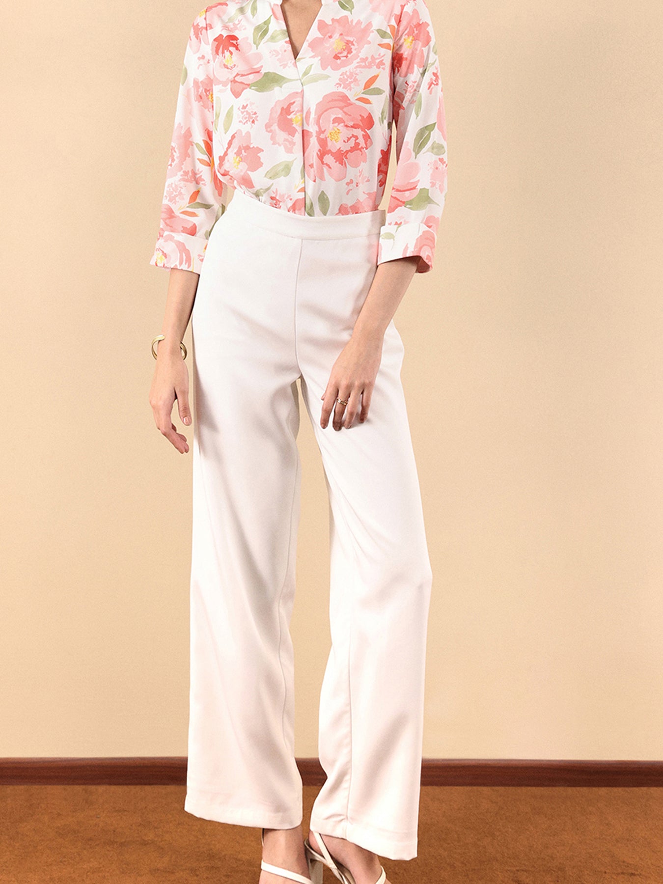 Wide Leg Pants - Off White