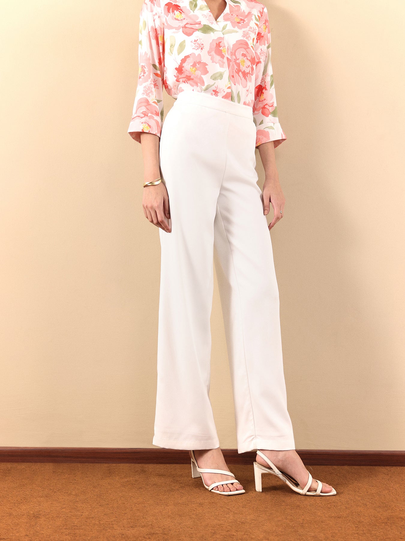 Wide Leg Pants - Off White