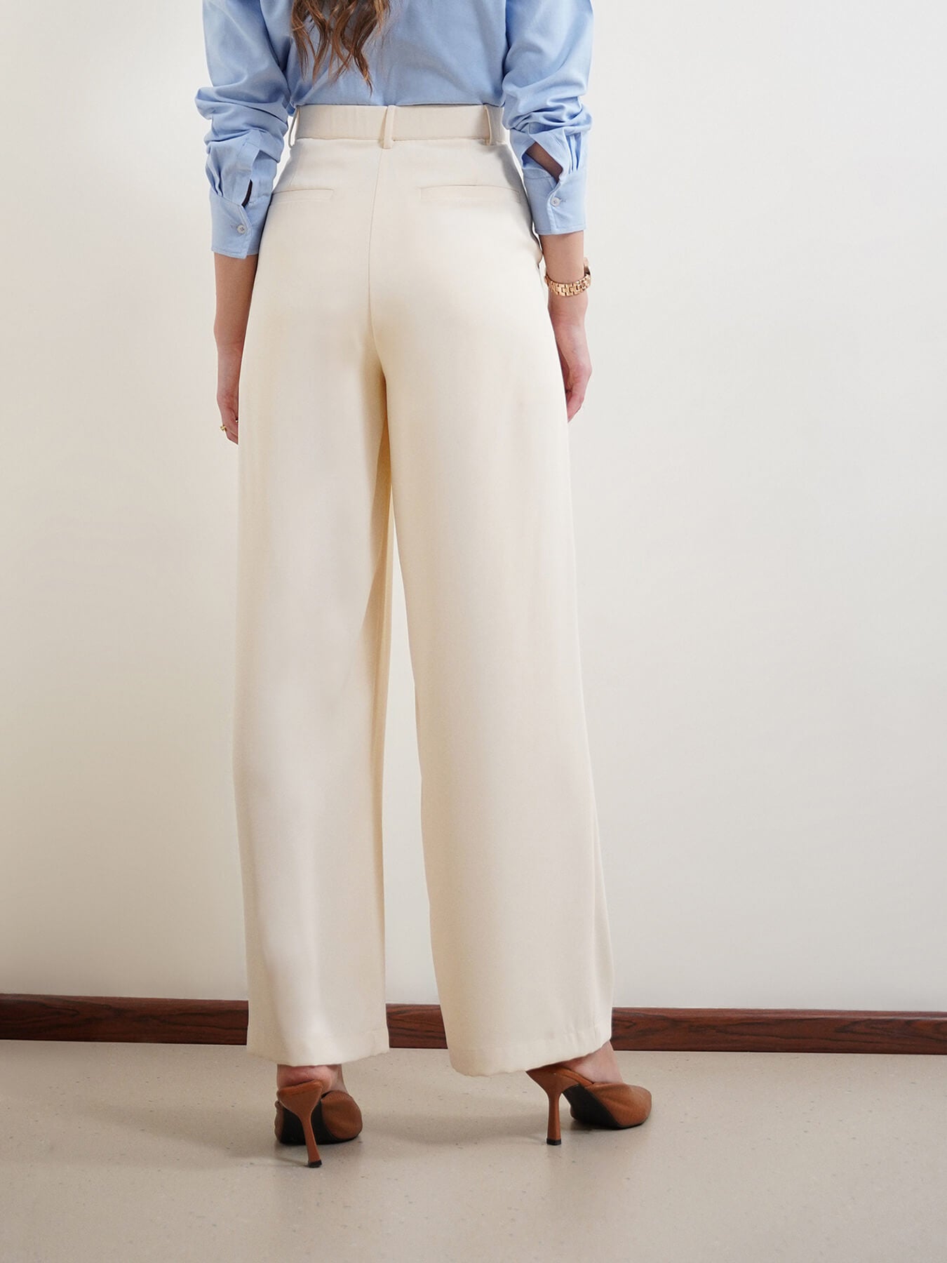 Pleated Trousers - Off White