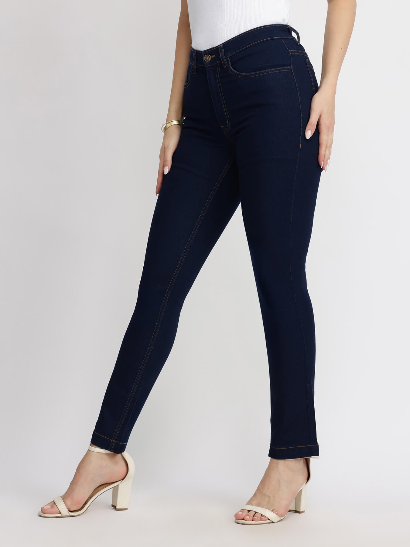 Straight Fit Jeans - Navy Blue