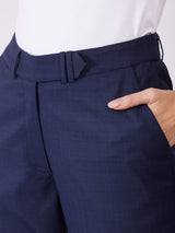 Straight Fit Trousers - Navy