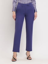 Straight Fit Trousers - Violet