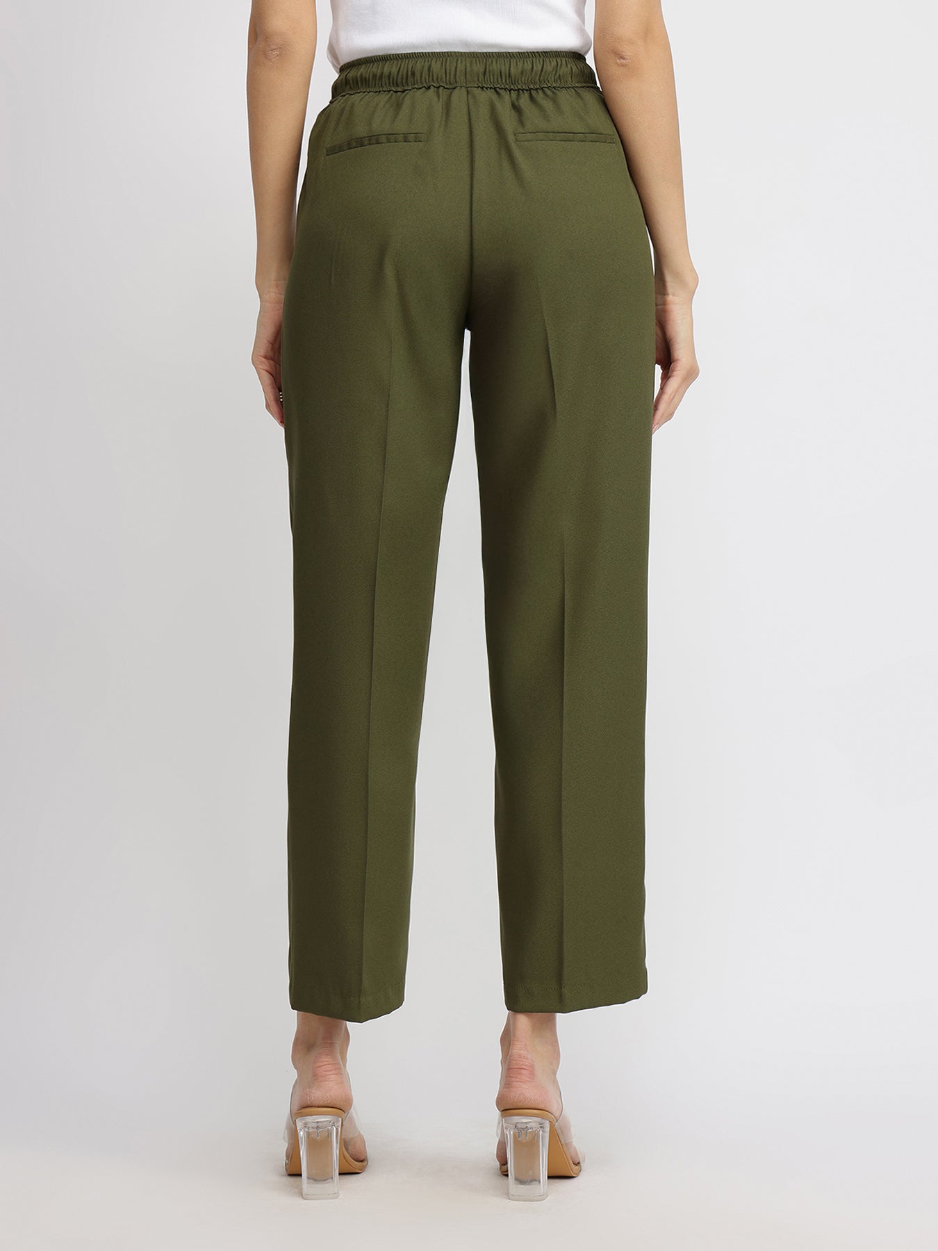 Pull-On Trousers - Olive